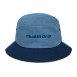 "Chaklit Drip" Denim bucket hat