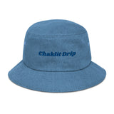 "Chaklit Drip" Denim bucket hat