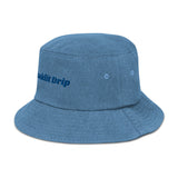 "Chaklit Drip" Denim bucket hat