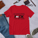 "No F*ck" Short-Sleeve Unisex T-Shirt