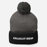 "Chaklit Drip" Pom-Pom Beanie