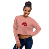 "Lips" Crop Sweatshirt