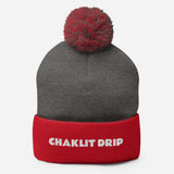 "Chaklit Drip" Pom-Pom Beanie