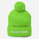 "Chaklit Drip" Pom-Pom Beanie