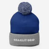 "Chaklit Drip" Pom-Pom Beanie