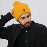 "Chaklit Drip Lion Logo" Pom-Pom Beanie