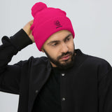 "Chaklit Drip Lion Logo" Pom-Pom Beanie