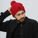 "Chaklit Drip Lion Logo" Pom-Pom Beanie