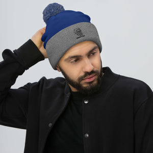 "Chaklit Drip Lion Logo" Pom-Pom Beanie