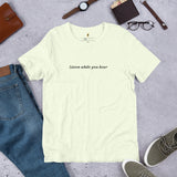 "Listen" Unisex t-shirt