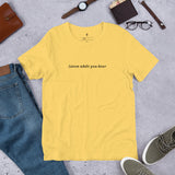 "Listen" Unisex t-shirt