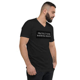 "Protect Your Mental Health" Unisex Short Sleeve V-Neck T-Shirt