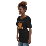 "Bear Minimum" Unisex Short Sleeve V-Neck T-Shirt