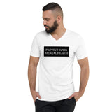 "Protect Your Mental Health" Unisex Short Sleeve V-Neck T-Shirt