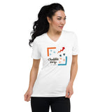 "Chaklit Drip" Unisex Short Sleeve V-Neck T-Shirt