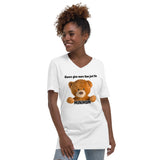 "Bear Minimum" Unisex Short Sleeve V-Neck T-Shirt