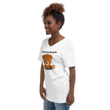 "Bear Minimum" Unisex Short Sleeve V-Neck T-Shirt